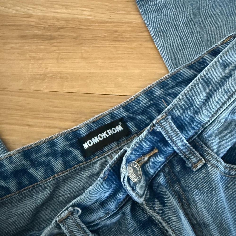 Side Slit High Rise Jeans - Picture 3 of 4